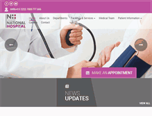 Tablet Screenshot of nationalhospitals.com